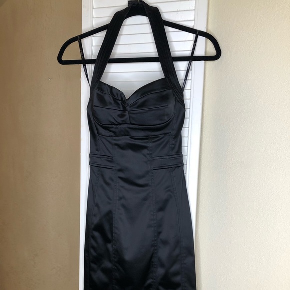 Bebe Black Halter Dress - Picture 2 of 4